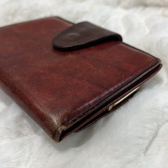 Vintage Rolf’s Cowhide Leather Hand Made Stitched Key Lock Bifold Wallet - Picture 11 of 13